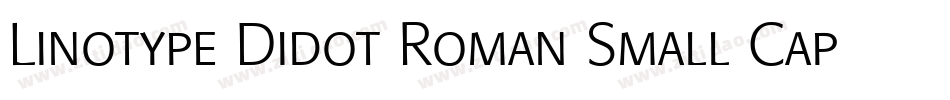 Linotype Didot Roman Small Caps & Oldstyle Figures字体转换
